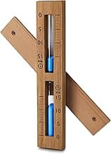 Sauna Sand Timer, 15 Minute Sand Timer, Red Cedar Sauna Timer, Wall-Mounted Rotating, Heat Resistant, Wood Sauna Hourglass Clock Sauna Accessories for Family Hotel Sauna Room Blue Sand
