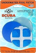 All-in-One Repair Kit for Above-Ground Pools | Fast, Underwater-Capable Peel-and-Stick OR Adhesive Glue-Down Vinyl Patches & for Easy Set and Frame Pools 2-1/2 Inch Peel and Stick