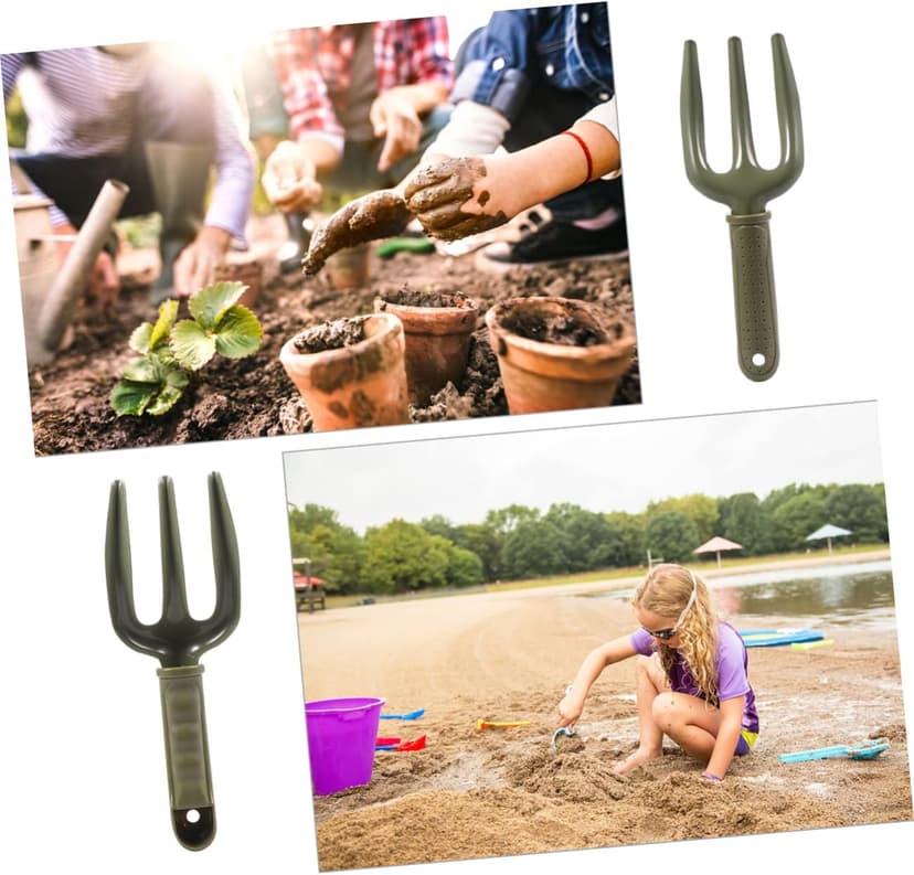BESPORTBLE Professional Grade Gardening Hand Tools Iron Fork Ergonomic Handle for Weeding Soil Loosening