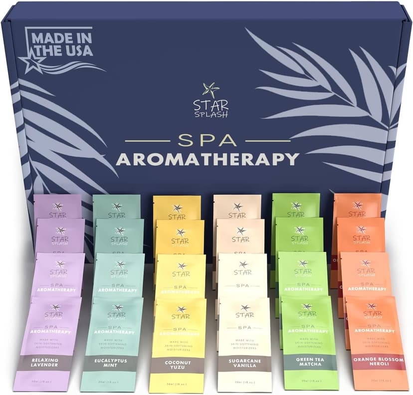 Hot Tub Aromatherapy 24 Pack – Now 2X Stronger - Set of Relaxing Spa Scents Including Lavender, Eucalyptus, Vanilla, Coconut, and More – Paraben-Free, Hot Tub Accessories for Adults