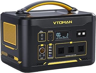 VTOMAN Jump 1500X Portable Power Station 1500W (3000W Peak), 828Wh LiFePO4 (LFP) Battery Powered Generator with Expandable Capacity, 3x Pure Sine Wave 1500W AC Outlets, 2xPD 100W, 3x Regulated 12V DC