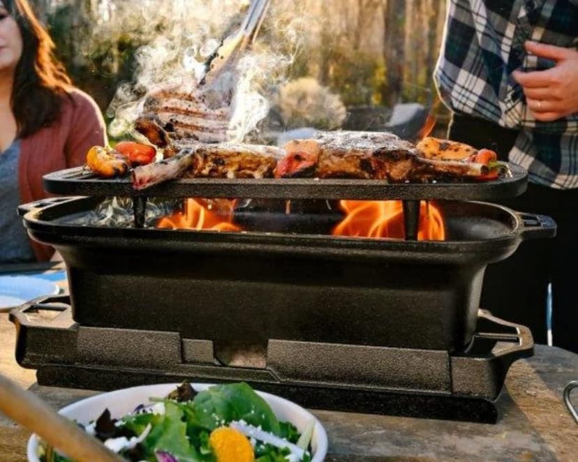 Lodge Sportsman's Pro Charcoal Grill Black