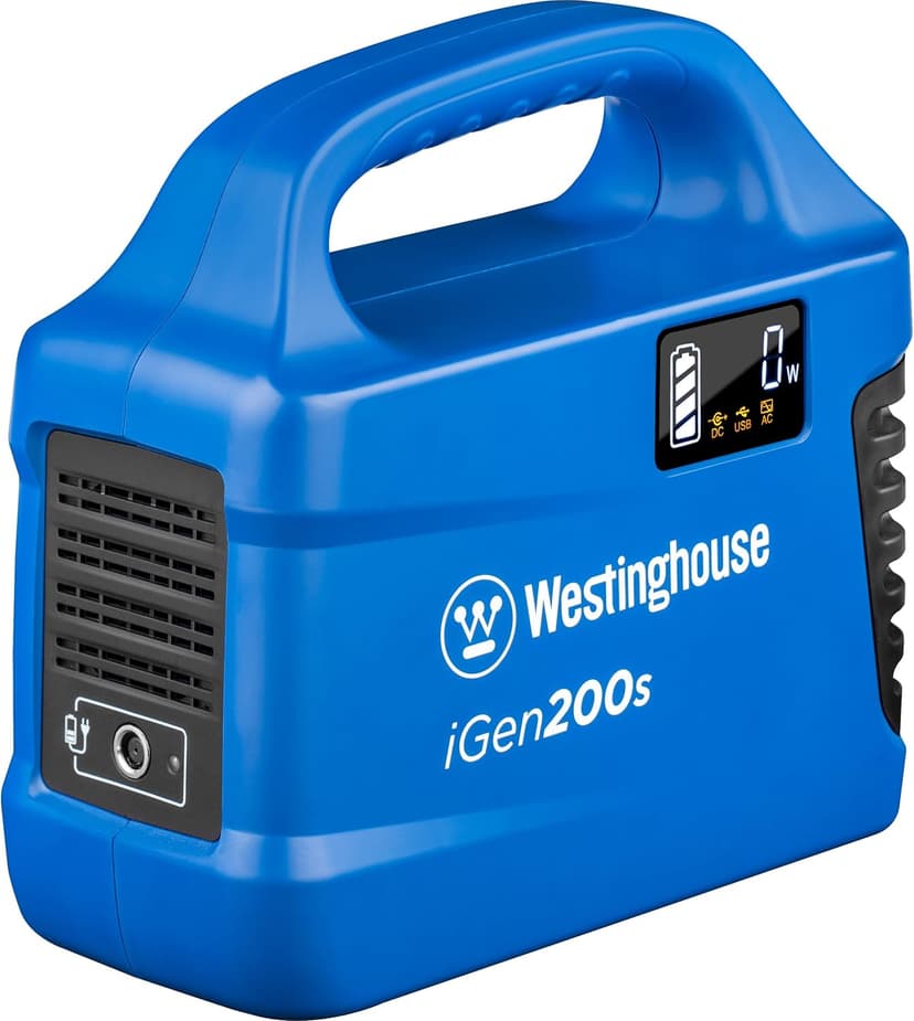 Westinghouse 194Wh 300 Peak Watt Portable Power Station & Solar Generator, Modified Sine Wave AC Outlet, Backup Lithium Battery for Camping, Home, Travel, Indoor/Outdoor Use (Solar Panel Not Included)