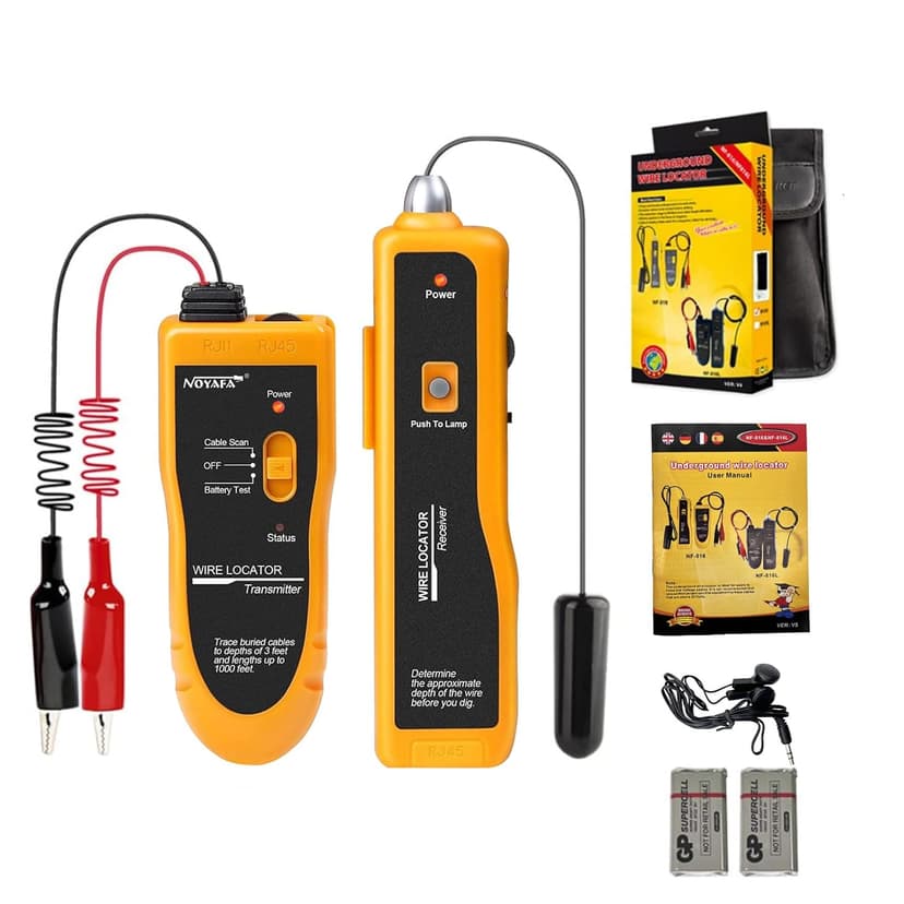 Underground Wire Locator Upgrade, RockyMars Cable Tester for Invisible Fence for Dogs, Circuit Breaker Finder, Electric Fence Wire Tracer, Wire Break Locator, etc.