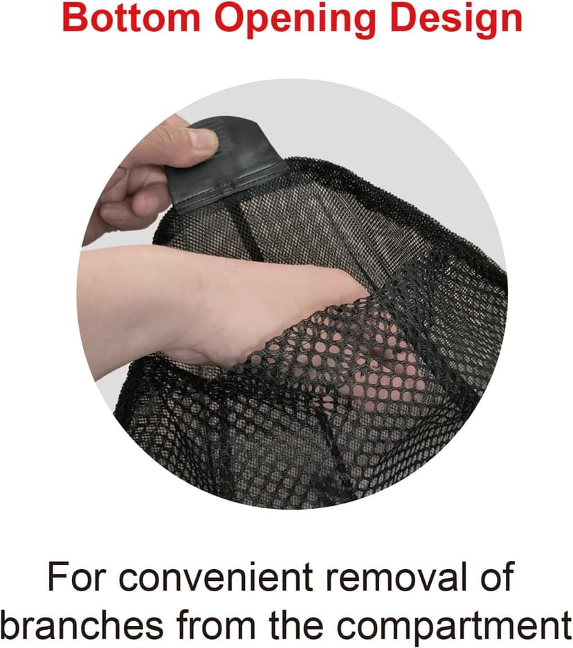 Sepetrel Swimming Pool Leaf Skimmer Net,Rubber Lip & Reinforced Frame Double-Layer Deep Rake(NO Pole)