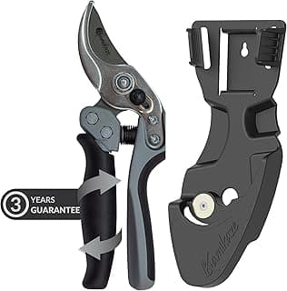 Heavy-Duty Professional Pruning Shears for Gardening, Featuring Ergonomic Rotating Handle to Reduce Hand Fatigue, SK5 High-Carbon Steel Blade, Cuts Branches Up to 0.8 Inch, Garden Clippers Shears