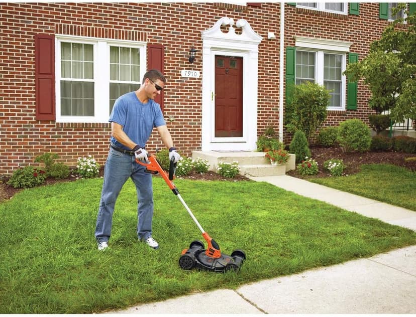 BLACK+DECKER Combination String Trimmer, Lawn Mower, and Edger, Cordless 3-in-1 (MTC220)