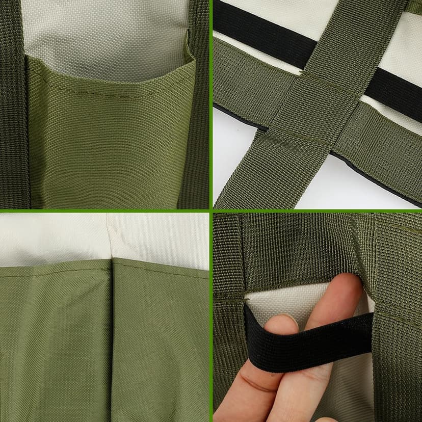 Garden Tool Holder Bag With 8 Pockets, Elastic Straps, And Sturdy Handles, Heavy-Duty Oxford Organizer Keeps Gardening Tools Neat And Accessible, Ideal for Men And Women (1 PC)