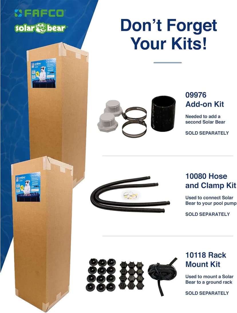 The Original Solar Bear with Starter Kit from Quality Above Ground Swimming Pool Solar Heaters from an Industry Leader. (4 ft. x 20 ft.)