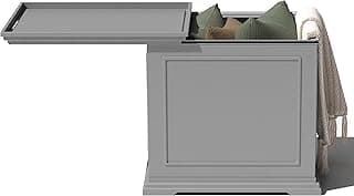 Veradek Brixton Tray Table - 2-in-1 Outdoor Side Table with Storage and Tray for Patio/Porch | Durable All-Weather Resistant | Classic & Functional