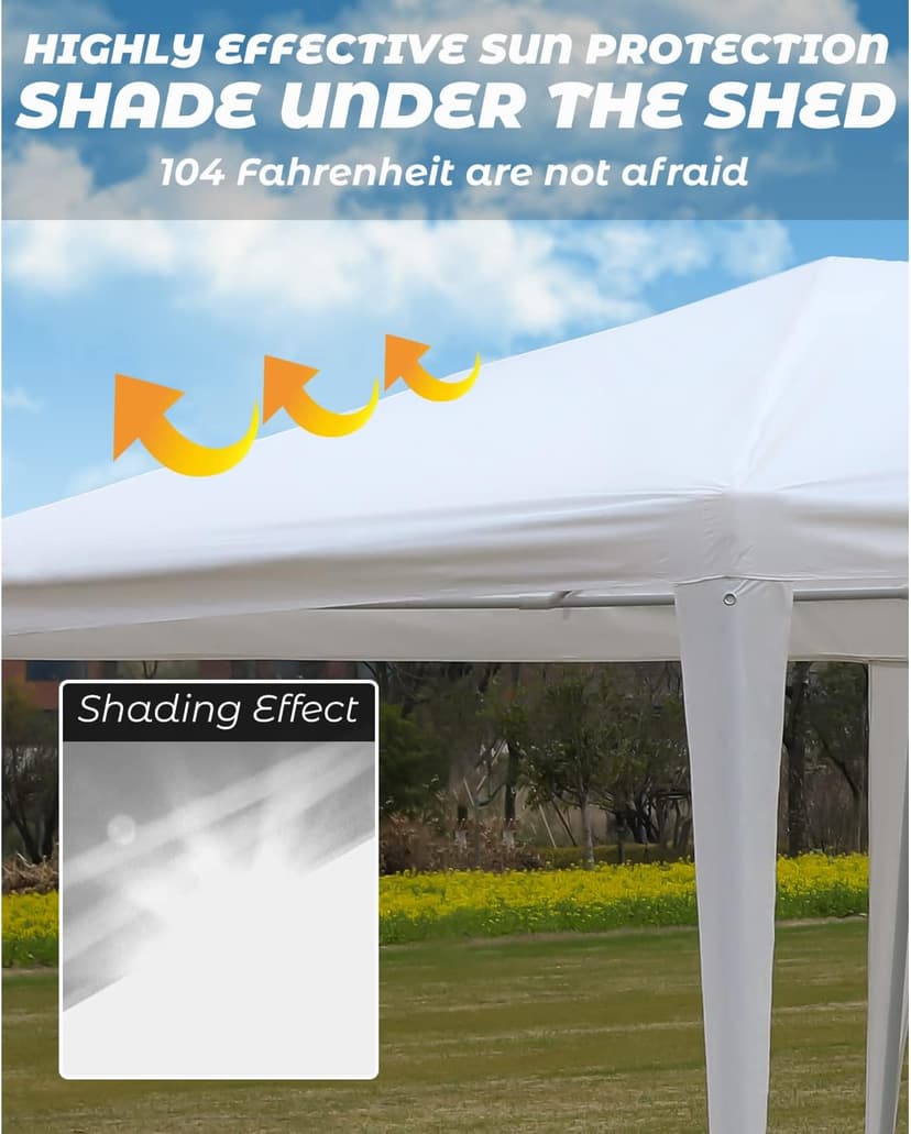 10'x30' Party Wedding Outdoor Patio Tent, Upgraded Canopy Heavy Duty Gazebo Pavilion -5