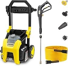 Kärcher Pressure Washer K1900PS, Max 2375 PSI, 3 Spray Nozzles, Detergent Tank, For Cars, Driveways, Siding, Patios, 1.46 max. GPM