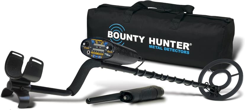 The Bounty Hunter Quick Draw II Metal Detector for Adults, Easy-to-use, and Designed for efficient Detection of Coins, relics, and Other Treasures, Making it Ideal for All Types of Treasure Hunting.