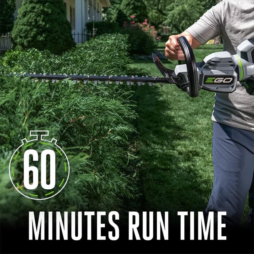 EGO Power+ HT2601 26 Inch Hedge Trimmer with Dual-Action Blades, 2.5Ah Battery and Standard Charger Included, Black