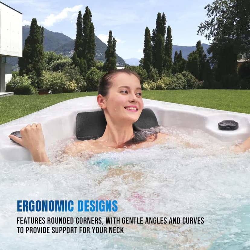 2 Pack Pillow Replacement for Cal Spas Hot Tub, Fits 2020-2023 Models, Head Rests, Black