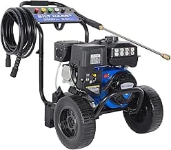 BILT HARD 3500 PSI 2.5 GPM Gas Pressure Washer, 224cc 4-Cycle Engine, Heavy Duty Gas Power Pressure Washer with Spray Gun and Wand, 5 Quick Connect Nozzle Tips, 3/5"×25' Hose, 49-State