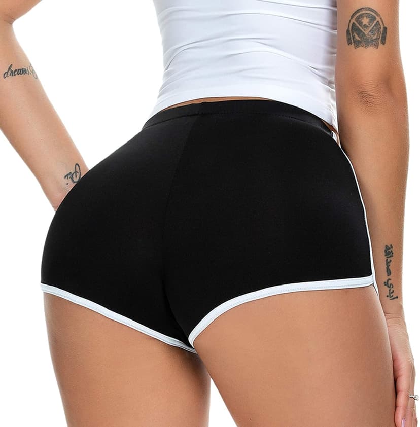 Women's Sexy Booty Shorts Retro Dolphin Shorts Sports Yoga Gym Running Hot Pants