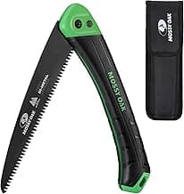 MOSSY OAK Folding Saw - 7 Inch Pruning Hand Saw with Pouch, D6A & M2 Bimetal Saw Blade, Hunting Saw Foldable for Deer, Tree, Wood, and Limb Cutting