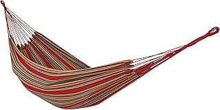 Sunnydaze Double Brazilian Cotton Hammock for Outside - 450-Pound Capacity Outdoor Hammock - Sunset