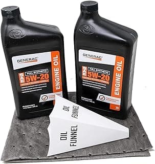 Generac A0001412874 5W20 Full Synthetic Engine Oil Quart (Pack of 2)