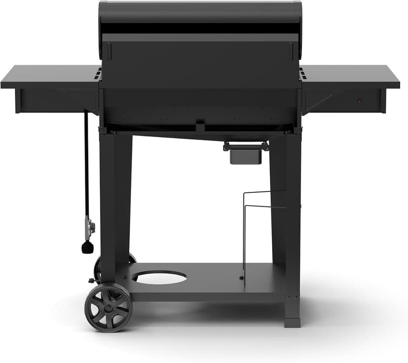 720-0982 5 Burner Propane Barbecue Gas Grill, Side Shelves with Hooks, for Outdoor Cooking, Patio, Garden Barbecue Grill, 50000 BTUs, Open Chart, Black