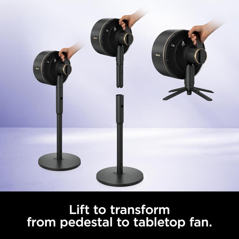 Shark FlexBreeze Fan - Indoor & outdoor oscillating fan, pedestal & tabletop, corded & cordless portable fan with outdoor InstaCool misting attachment - FA222