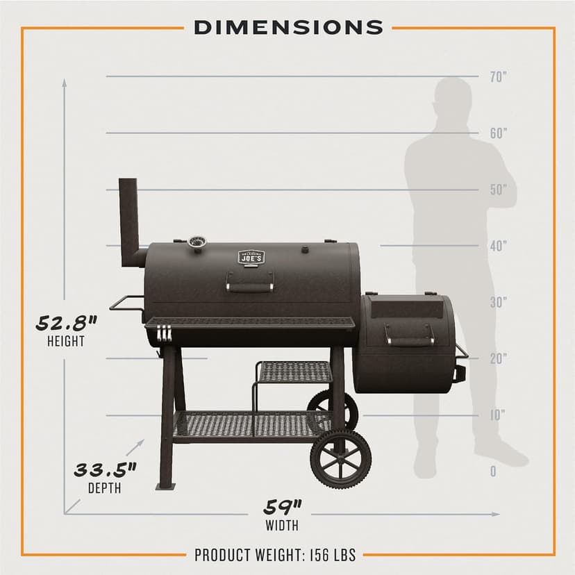 Oklahoma Joe's® Highland DLX Offset Smoker and Grill - 24203002