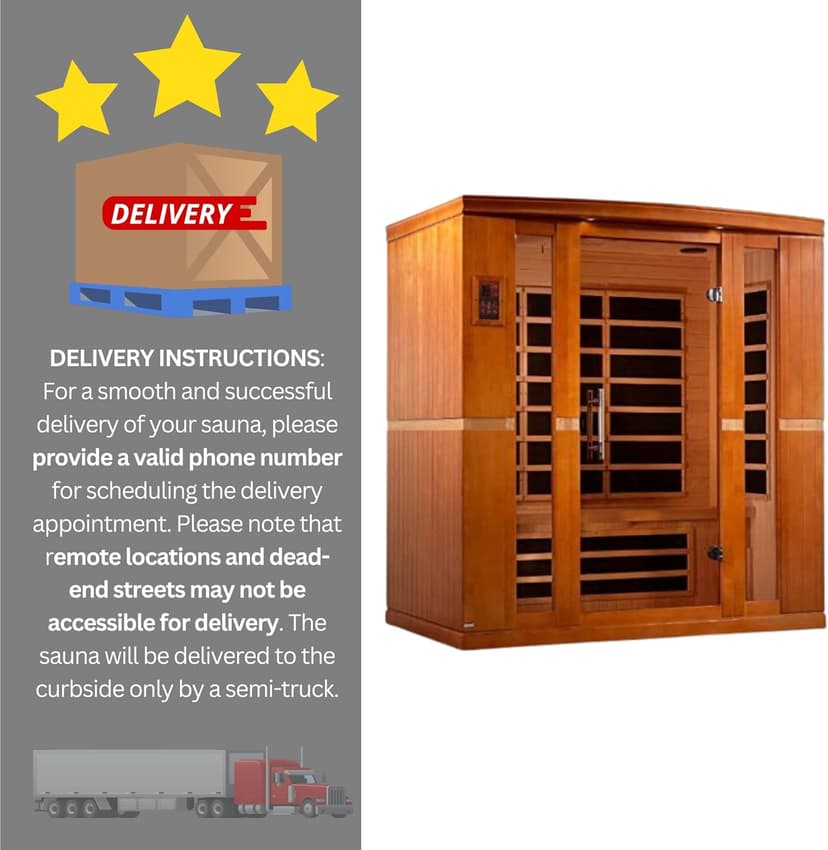 Dynamic Bergamo 4-Person Low EMF Far Infrared Sauna