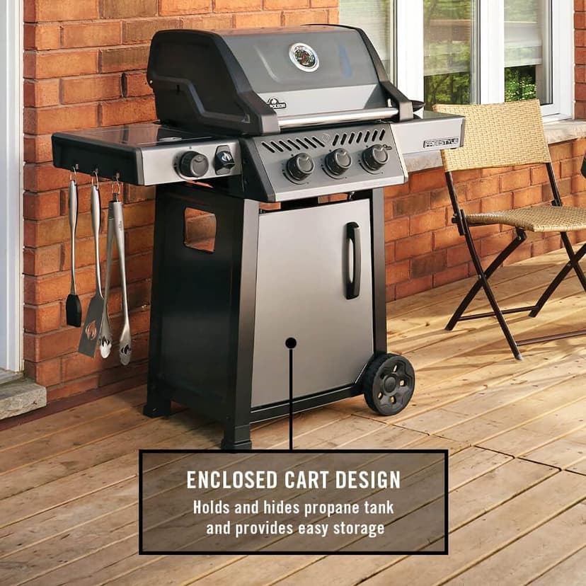 Napoleon Freestyle 365 Natural Gas Grill, Graphite Grey - 3 Burners