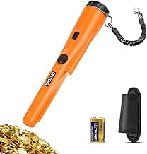 Dmyond Metal Detector Pinpointer, Professional Waterproof Handheld Pin Pointer Wand, Search Treasure Pinpointing Finder Probe with 9V Battery for Adults, Kids