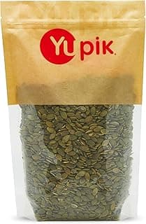 Yupik Raw Pumpkin Seeds, No Shell, 1 lb (16 oz), GMO-Free, Gluten-Free, Kosher, Shelled Pepitas, Salt-Free, Oil-Free, Plant-Based Protein, Source of Fiber, Healthy Snacks, Ideal for Baking & Topping