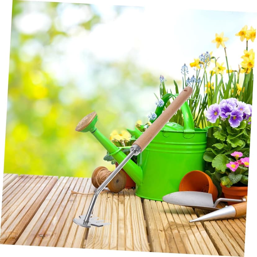 Garden Weeding Tool Ergonomic Handle Rake Multi-Function Weeder for Professional Grade Gardening
