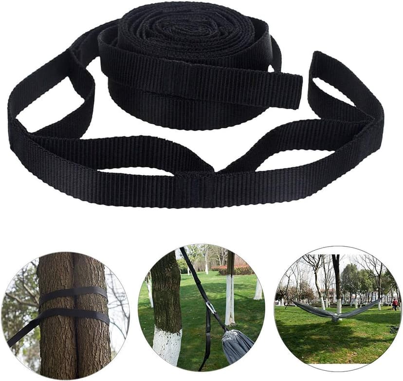 2Pcs Hammock Straps - Hammock Tree Straps Set,No Stretch Suspension System Kit,200cm Adjustable Outdoor Tree Hanging Yoga Tied Rope Belt for Camping Hiking