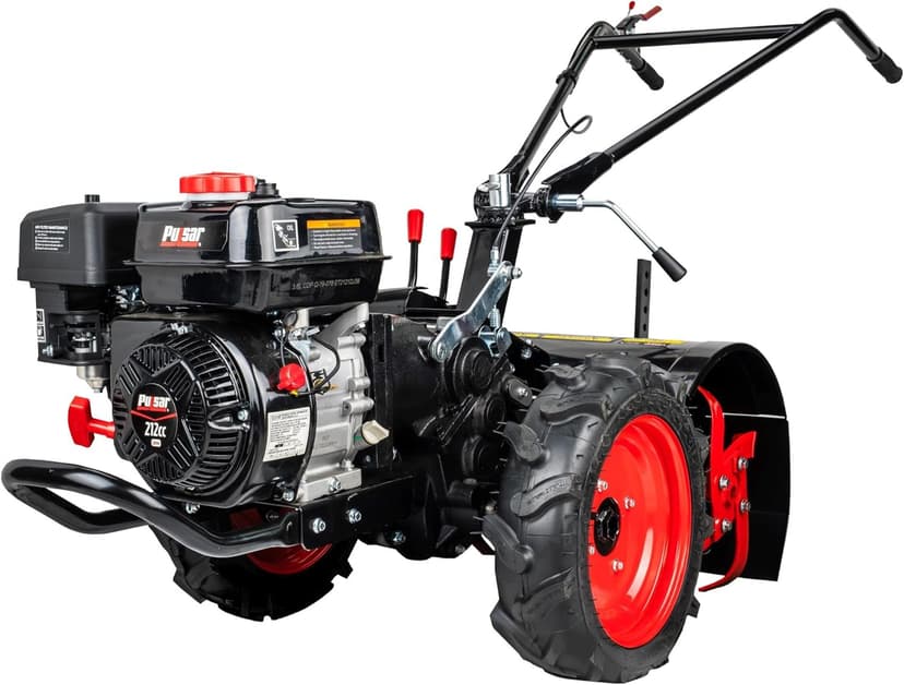 Pulsar 20-Inch Gasoline Powered Rear Tine Tiller with Variable Speed and Rotating Handle