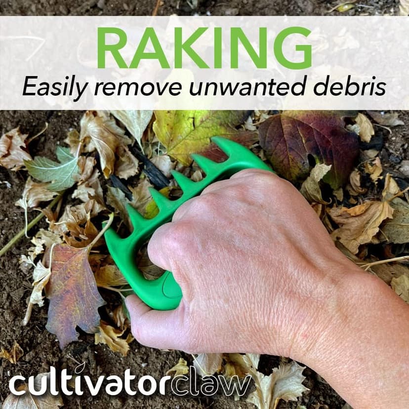 Bear Paws Cultivator Claw - Ergonomic Gardening Tools - Hand Held Garden Tool - Hand Rake - Strong Nylon Weeder - Manual Weeding, Aerating, Cultivating…