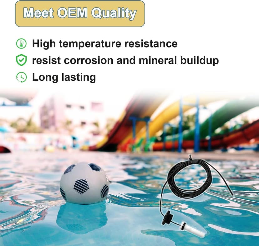 Upgraded R0456500 Temperature Sensor, for Zodiac Jandy Legacy LRZE / LRZM / JXI / LXI 125 175 200 250 260 300 325 400 Pool / Spa Heaters, Replace R0456600 R0523900 R0477300 6204-209 Thermistor Sensor