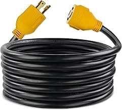 ABN 30 AMP Generator Cord – 10ft Heavy Duty Extension Cord Lock Plug, STW 3 Prong Locking Twist Plug RV Power Cord