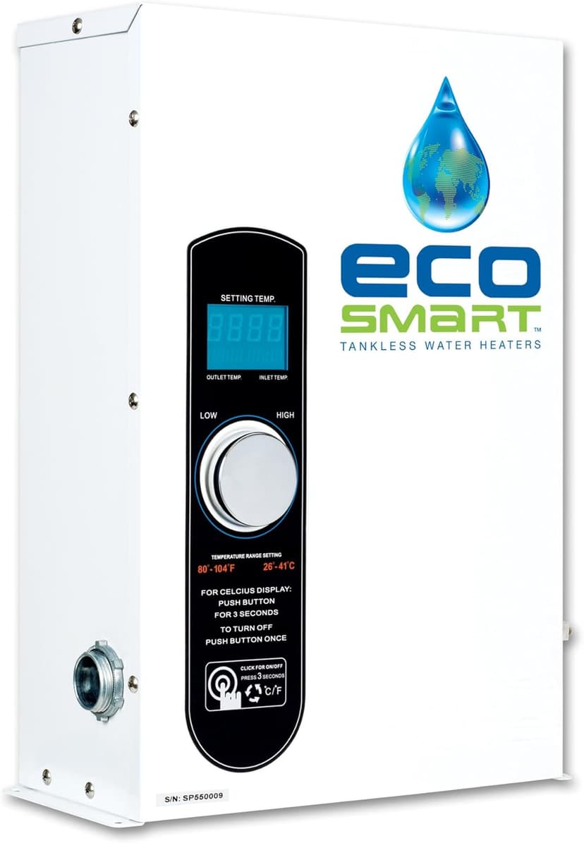 EcoSmart SMART POOL 18 Electric Tankless Pool Heater, 18kW, 240 Volt, 75 Amps with Self Modulating Technology