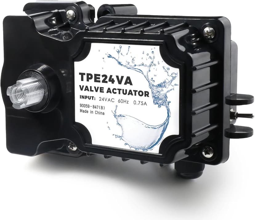 TPE24VA 24-volt Valve Actuator Control, Universal Motorized Pool Spa Valve Actuator 24V, Control Water Flow