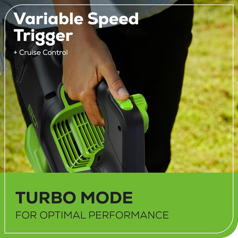 Greenworks 80V 700 CFM Cordless Leaf Blower - Commercial-Grade Power, 45-Min Rapid Charger for Wet Leaves & Heavy Debris (Includes 2.5Ah Battery)