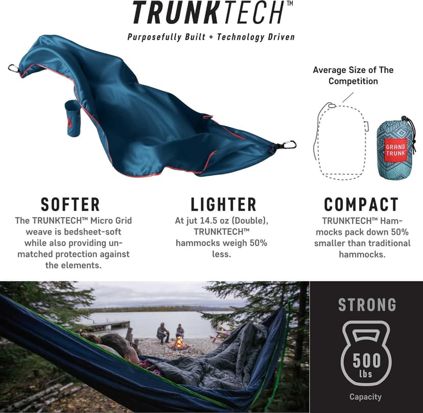 Grand Trunk TrunkTech Double Hammock - Bluu Nile