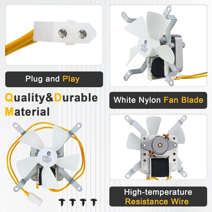 Grill Induction Fan Motor Replacement for Traeger, Pit Boss, Camp Chef Wood, Sam's Club, Z Grills Pellet Grills, AC120V 60Hz Pellet Grills Combustion Fan