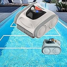 Pool Cleaners with Wall/Floor and Waterline Cleaning, Automatic Inground Pool Vacuum Cleaner Built-in 7800 mAh Battery Last 150 Mins, 0-90° Wall-Climbing, up to 3500 sq.ft