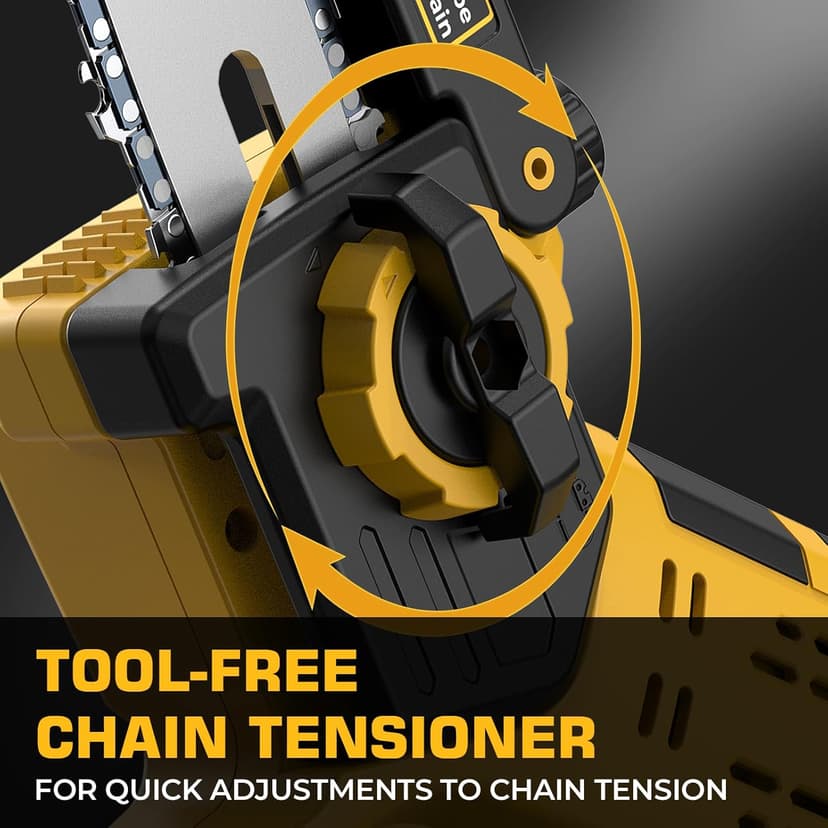 Mini Chainsaw for Dewalt 20V MAX Battery, Auto-Oiler, 8-Inch and 6-Inch 2-IN-1 Brushless Cordless Pruning Chainsaw, Battery Powered Mini Chainsaw for Wood Cutting (Tools only)