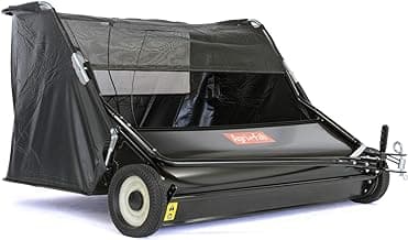 Agri-Fab 45-0546 52" Tow-Behind Lawn Sweeper, 26 cu. ft Hopper Bag Capacity; Leaf & Grass Catcher, with Adjustable Brush Height and Dump From Seat Handle