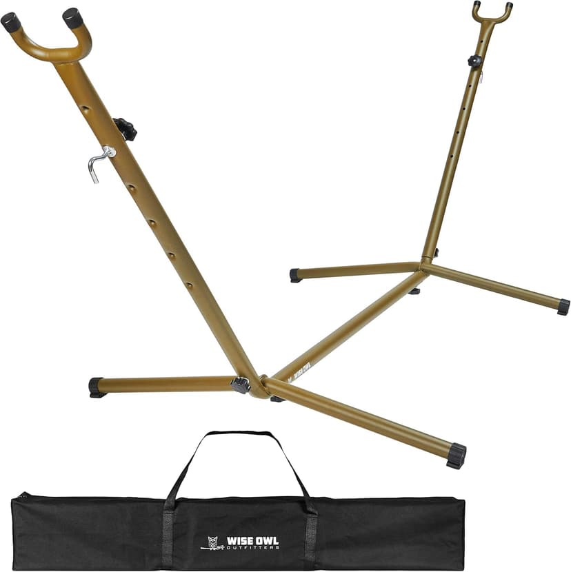 Wise Owl Outfitters Portable Hammock Stand, 106x42, 440lb Capacity - Sports & Outdoors