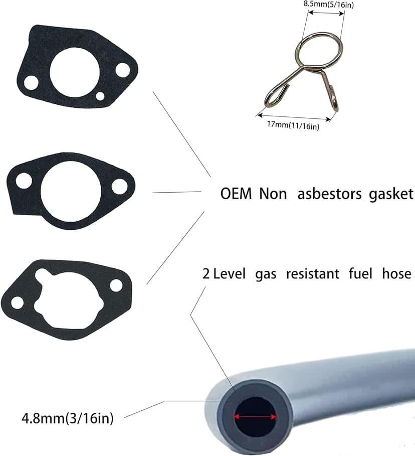 YAMAKATO 389cc 420cc Tri Dual Generator Carburetor Gas to LPG CNG Conversion Kit OEM for Fuel Generac Predator Champion Duromax Honda etc. 459cc 338cc 301cc GX270 GX340 GX390 Manual