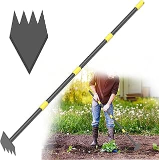 Hoe Garden Tool Long Handle Weeding Garden Hoe 2 in 1 Adjustable Length 60 inch Yard Tool for Planting