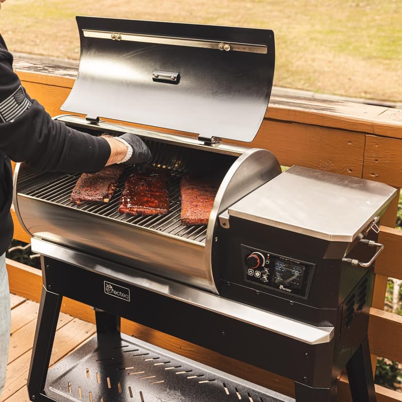 recteq Patio Legend 400 Pellet Smoker Grill with WiFi & App Connectivity, Outdoor Smokers Grills, Wood Pellet Grill, Temp Range 180° to 700+°