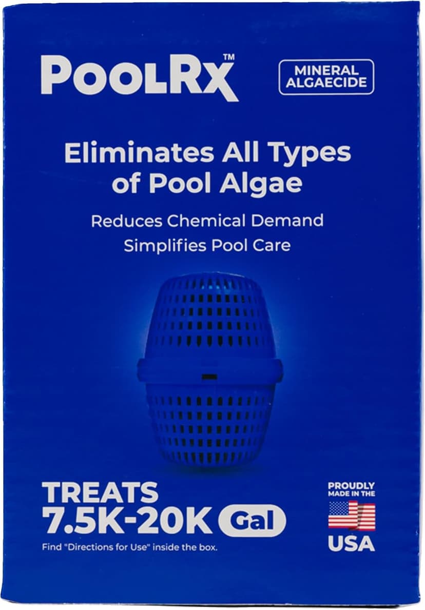 Pool RX 101001 6 Month Algaecide Blue Treats 7.5k-20k gallons, Single, Unit